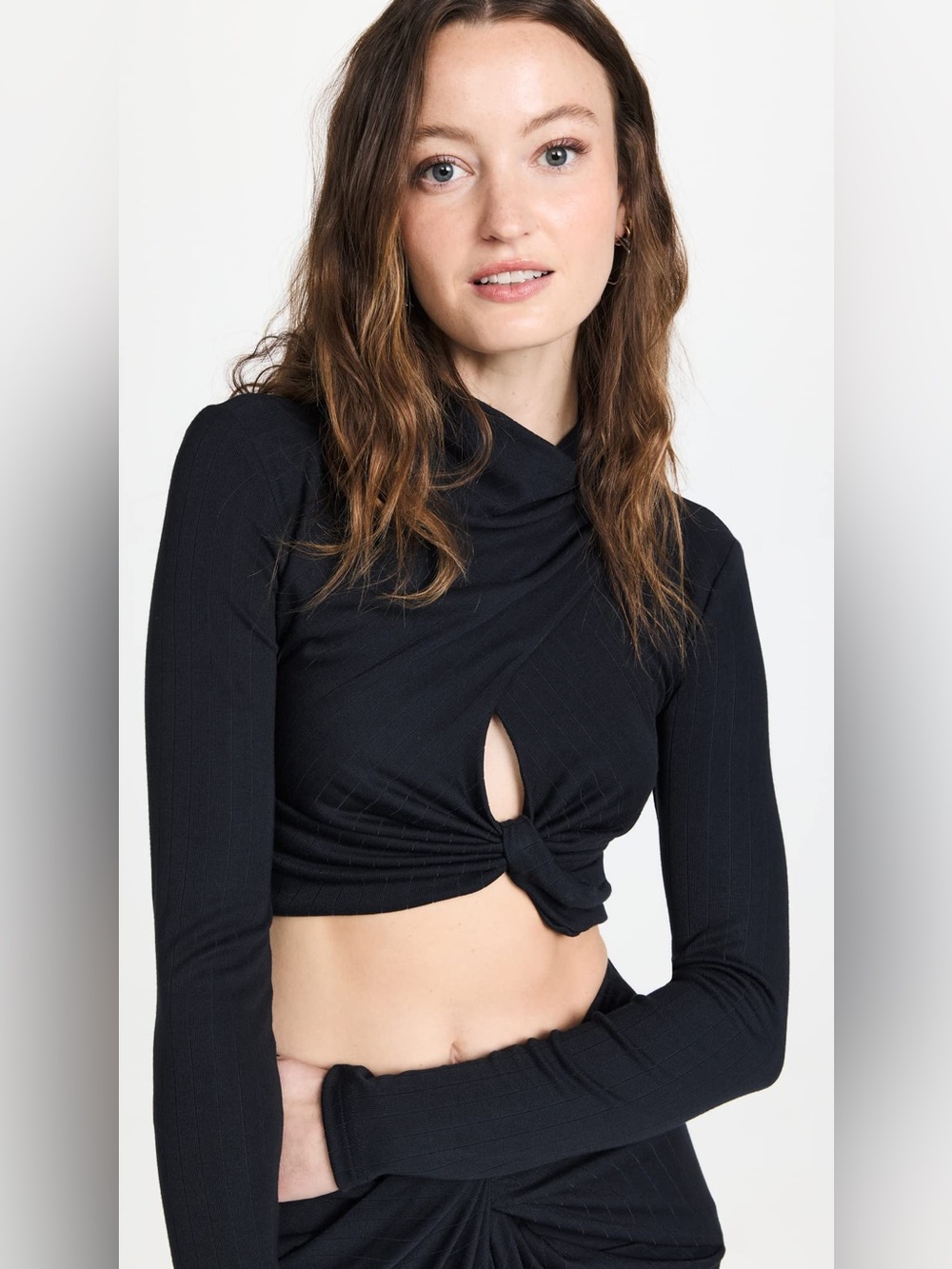 Significant Other Women's Martha Long Sleeve Top, Midnight dark Blue, size 8